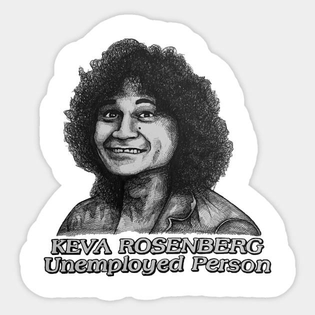 Keva Rosenberg Sticker by ryancduboisart